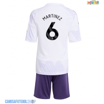 Camisa de time de futebol Manchester United Lisandro Martinez #6 Replicas 2º Equipamento Infantil 2025-26 Manga Curta (+ Calças curtas)